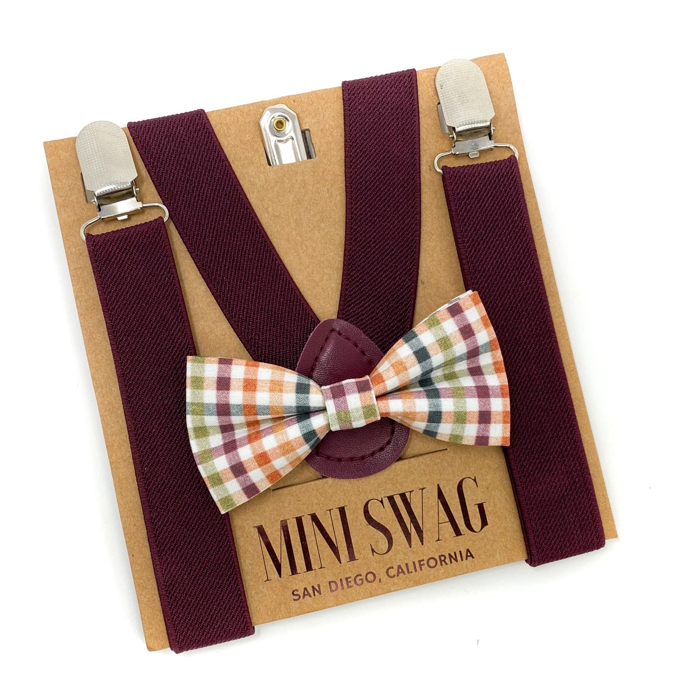 Fall Plaid Bow Tie