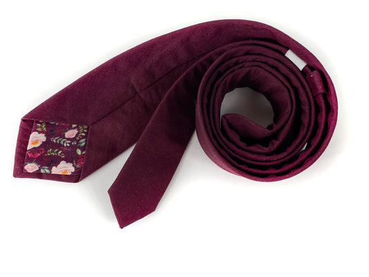 Wine Necktie // MATCHES David's Bridal Wine, Birdy Grey Cabernet, Azazie Sangria