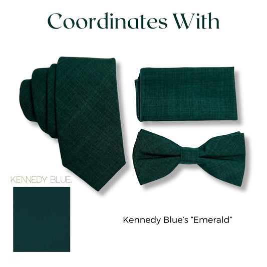 Emerald Green Necktie // MATCHES Kennedy Blue Emerald