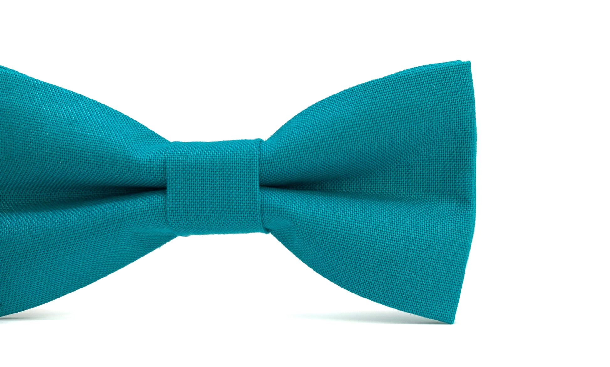 Teal bow tie on a white background aqua turquoise 