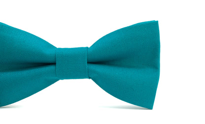 Teal bow tie on a white background aqua turquoise 