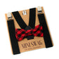 Red & Black Buffalo Plaid Bow Tie