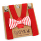 Red Stripe Bow Tie