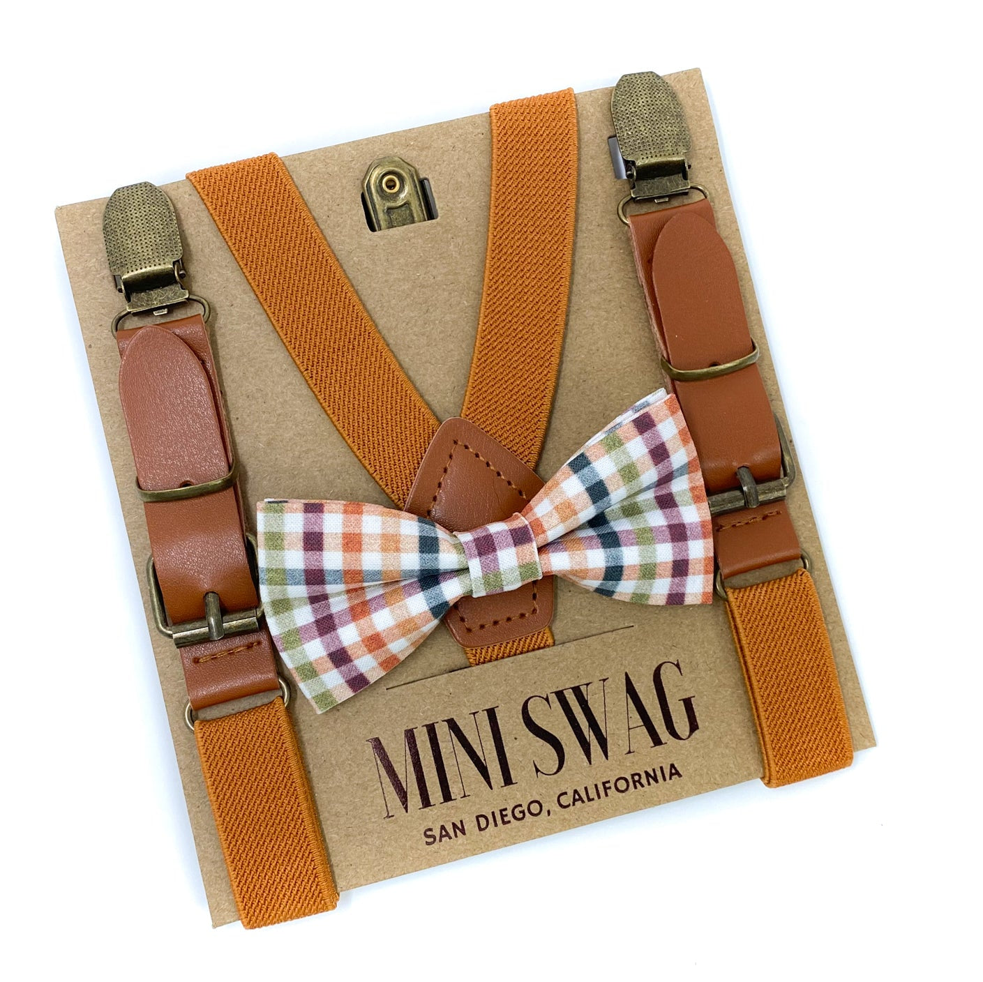 Fall Plaid Bow Tie