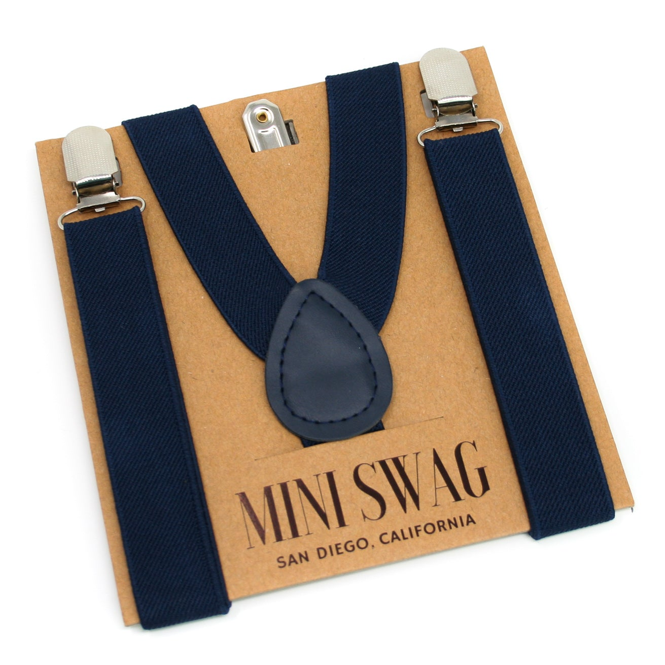 a pair of suspenders with a blue strap