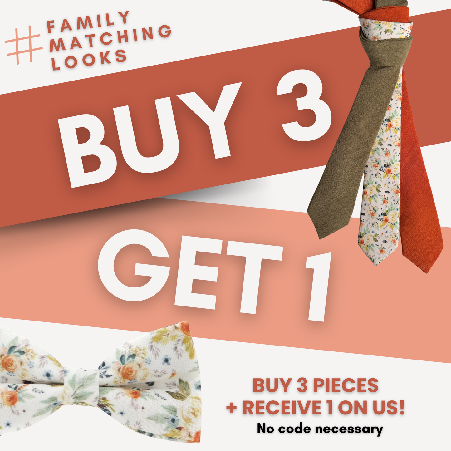 Burnt Orange Floral | Family Matching Set