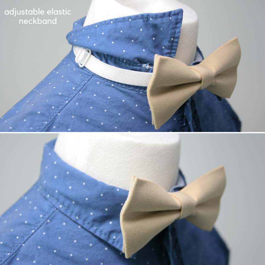 Mauve Linen Bow Tie