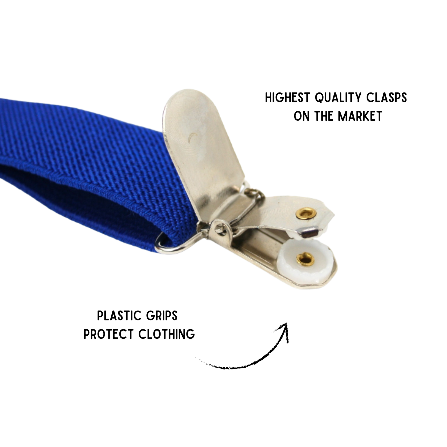 Cobalt Blue Suspenders