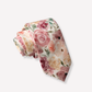 Floral patterned tie on a white background