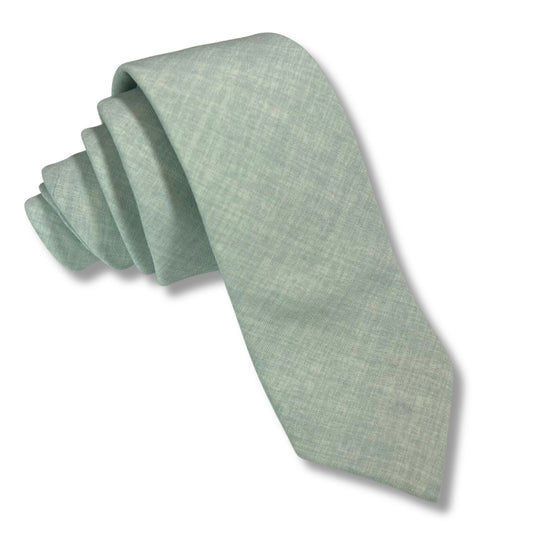 Dusty Sage Necktie // MATCHES David's Bridal Dusty Sage, Birdy Grey Dusty Sage, Azazie Agave