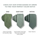 Moss Green Necktie // MATCHES Kennedy Blue Moss