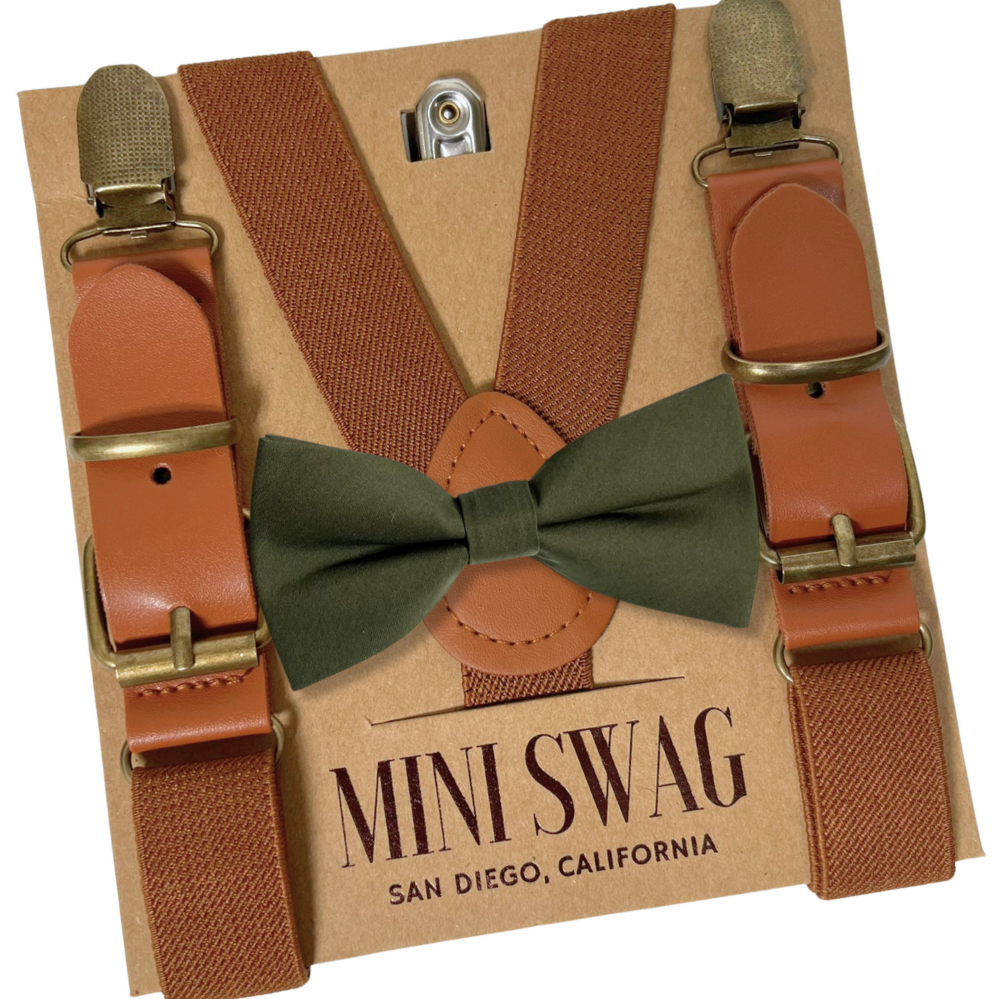 Olive Green Bow Tie