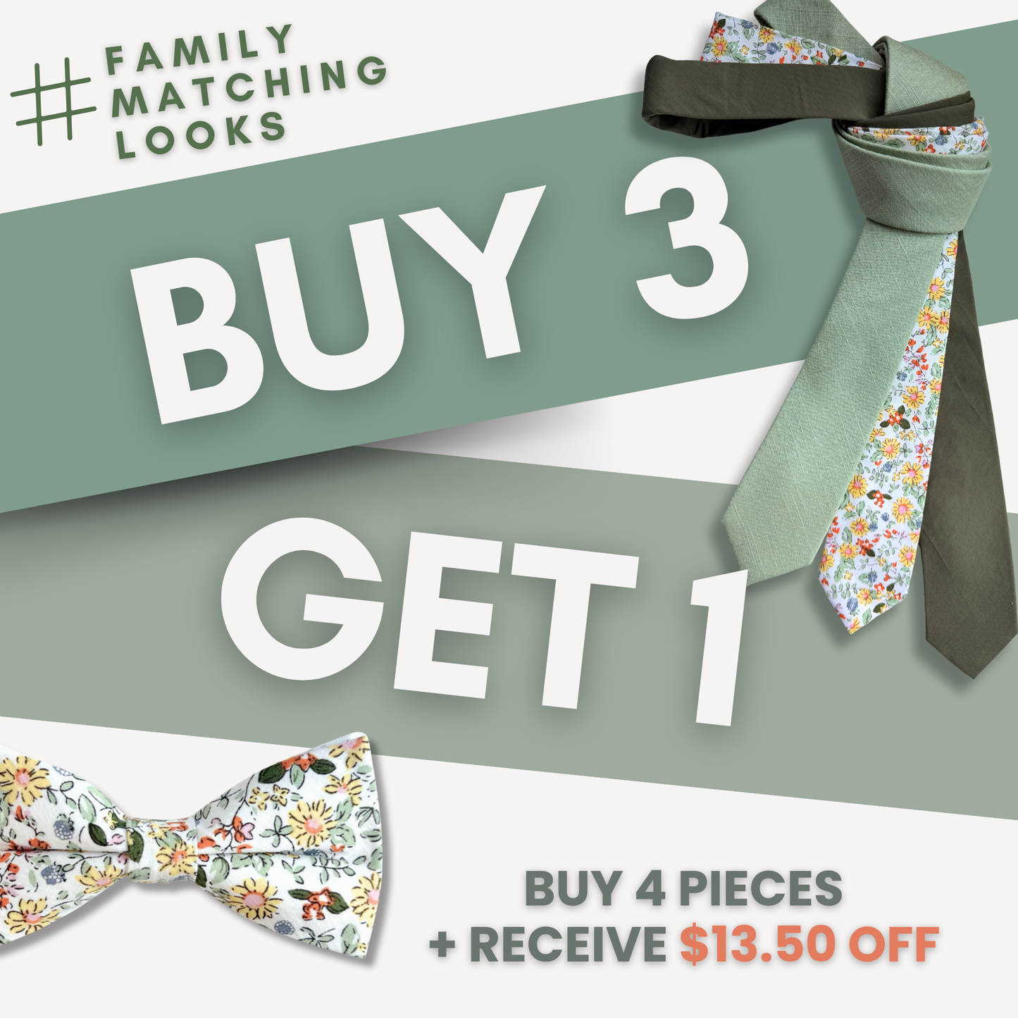 Yellow Spring Floral | Family Matching Set