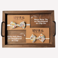 Spring floral yellow kids bow tie and girls hair bow