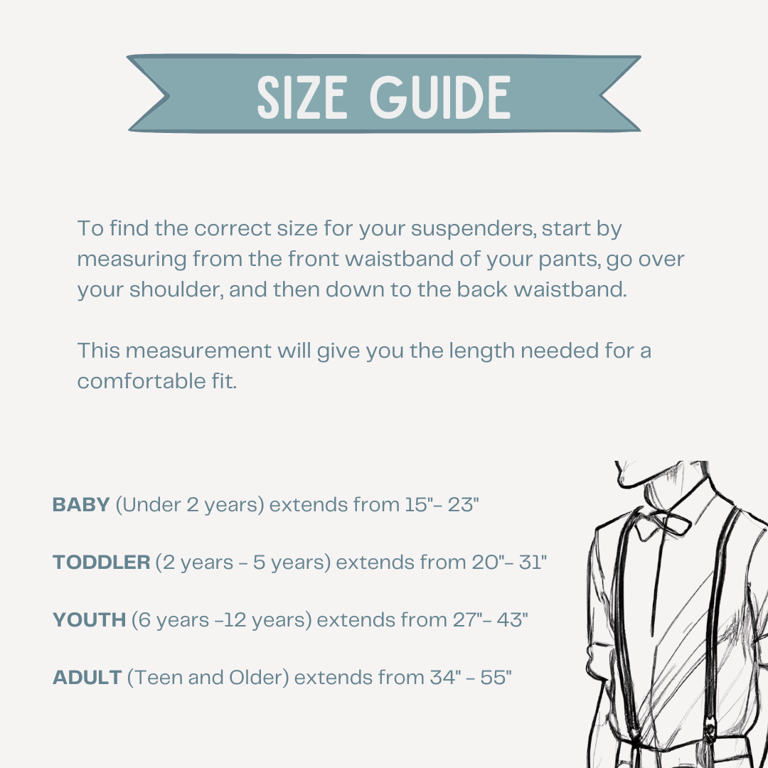 Cobalt Blue Suspenders