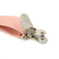 Blush Pink Suspenders, Sliver Clasp