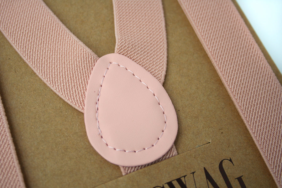 Blush Suspenders, Matching Pink Back Patch