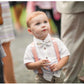 Blush Suspenders, Matching Pink Back Patch, Silver Clasps, Toddler, Wedding, Ring Bearer