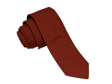 a red neck tie on a white background